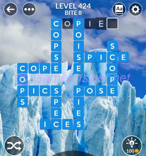 A lot of players have shown difficulties solving this level and this is why we have decided to share the answers below. . Wordscapes 424